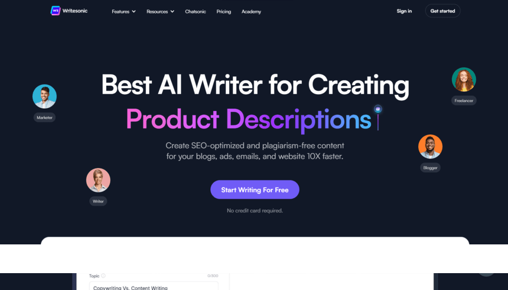 Writesonic AI- Club Of AI - Content Generation, Copywriting, Writing Ai ...